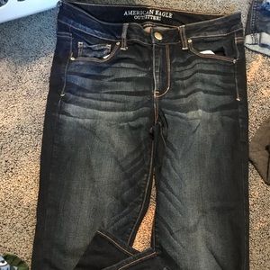 American Eagle outfitters superstretch blue jeans